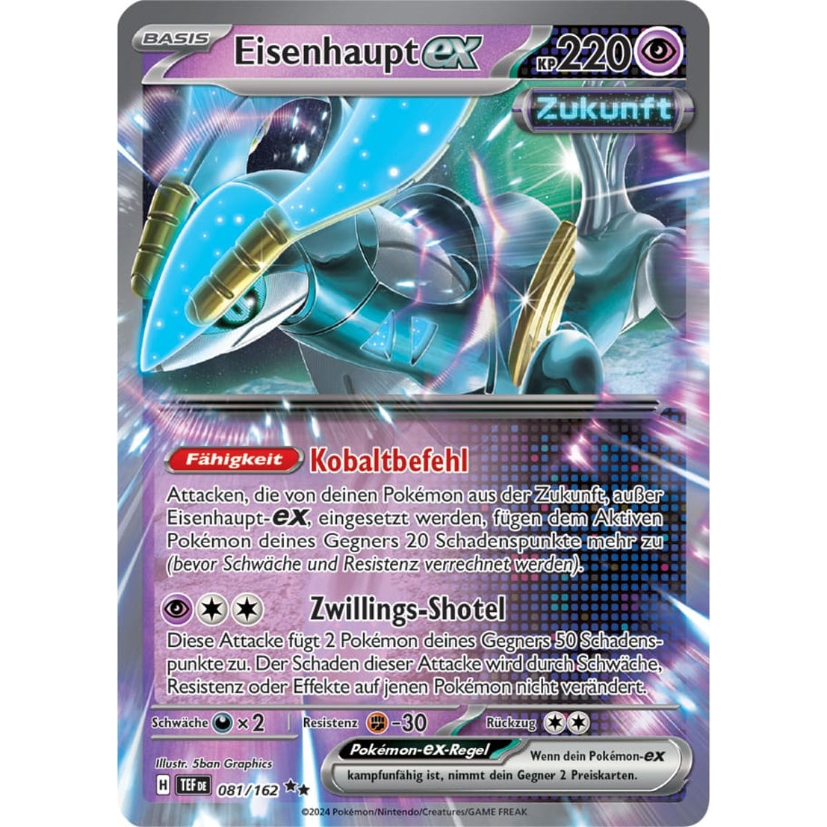 Pokemon Paradox-Schicksale Herbst Tin-Box 2024 Eisenhaupt ex