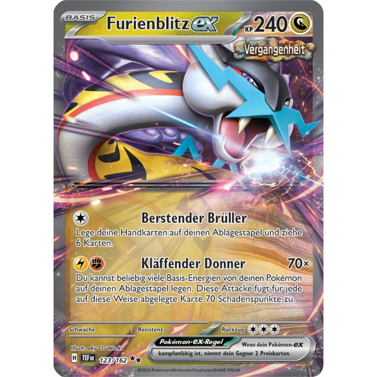 Pokemon Paradox-Schicksale Herbst Tin-Box 2024 Furienblitz ex