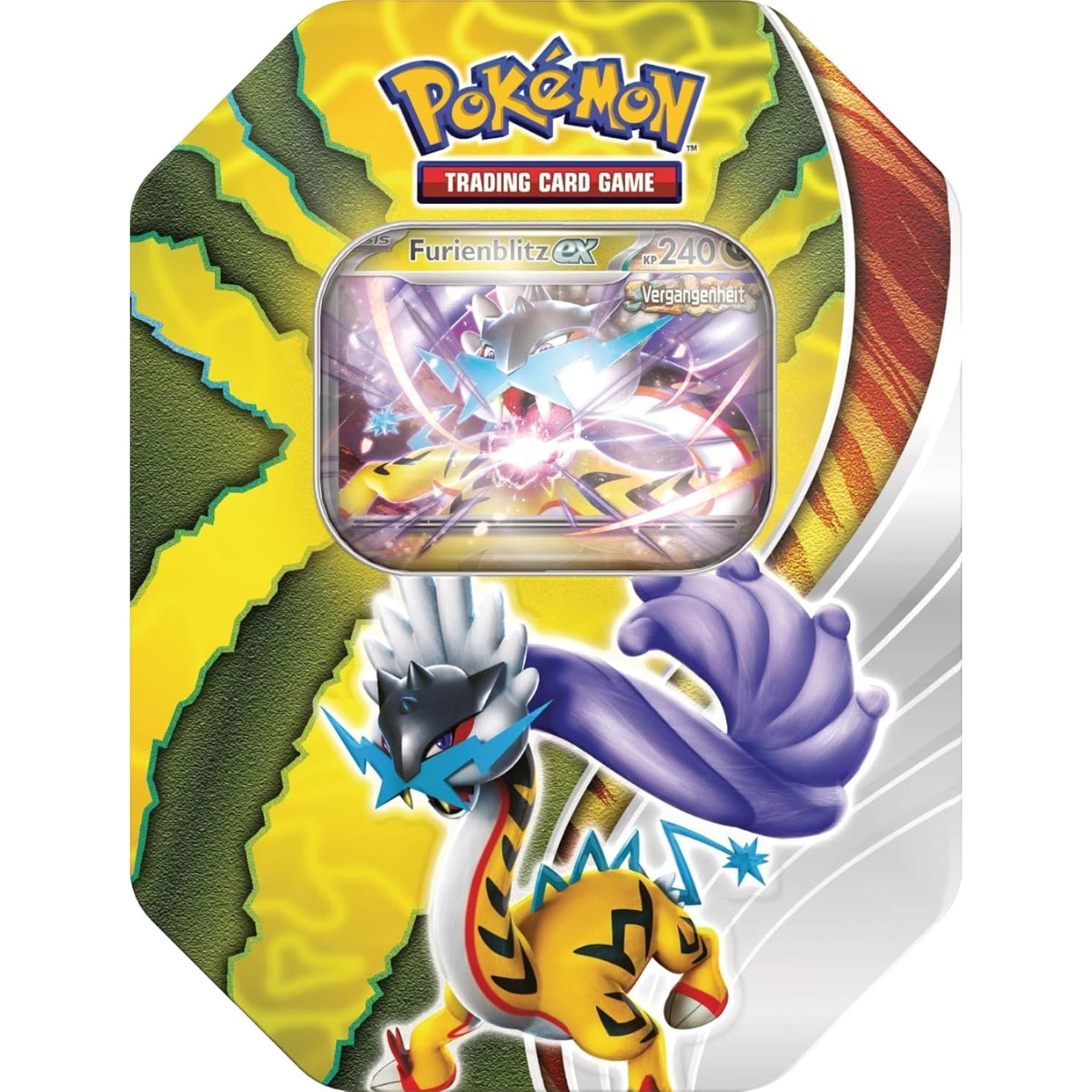 Pokemon Paradox-Schicksale Herbst Tin-Box 2024 Furienblitz ex