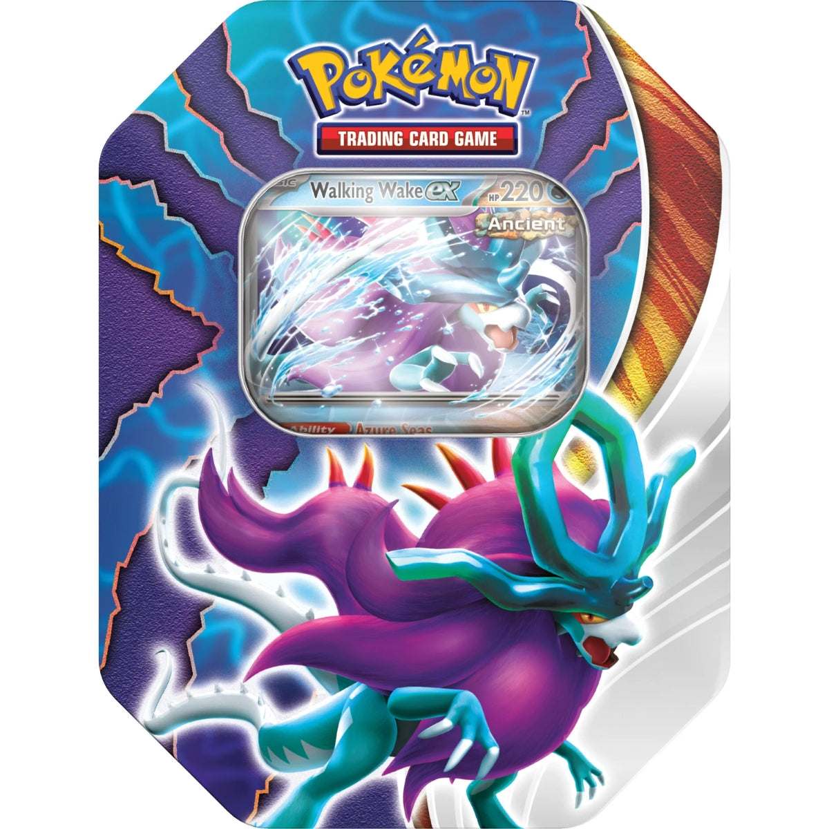 Pokemon Paradox Clash Tin Box Walking Wake ex oder Iron Leaves ex