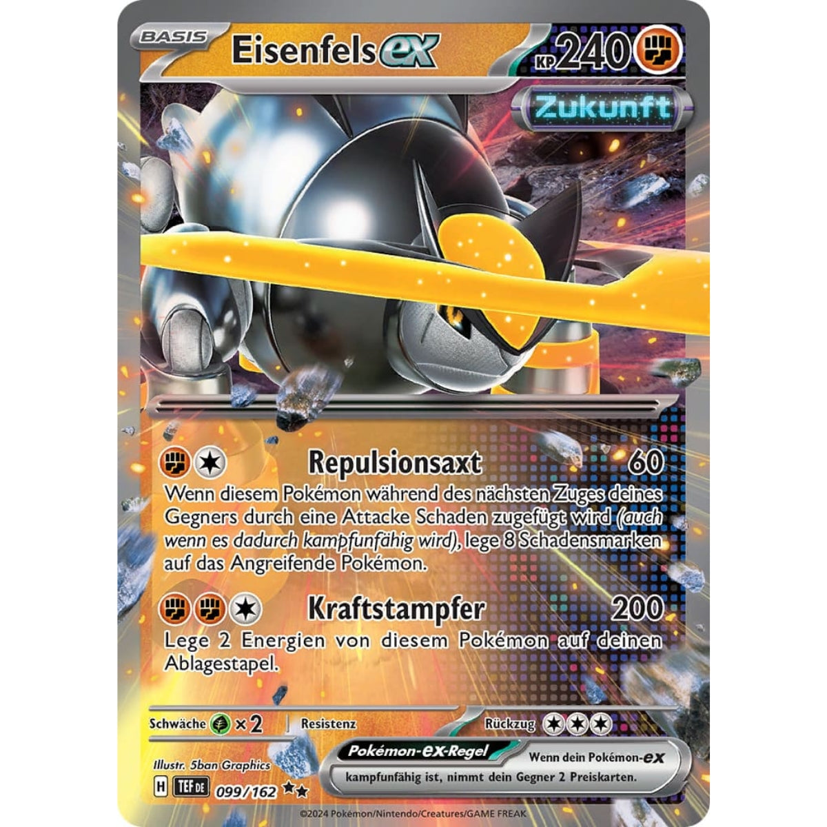 Pokemon Paradox-Schicksale Herbst Tin-Box 2024 Eisenfels ex