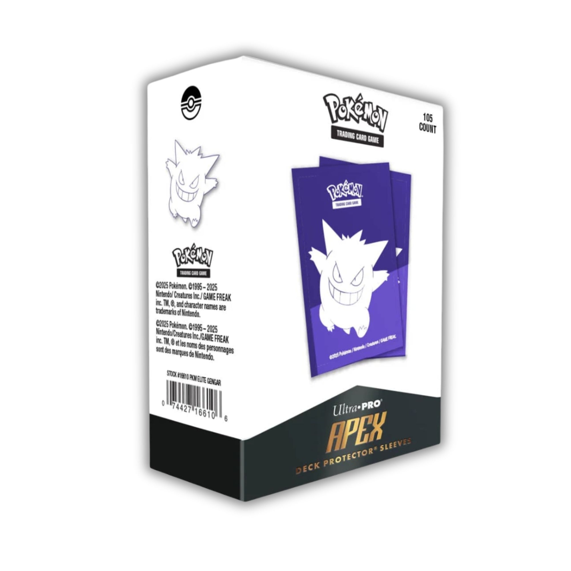 Ultra PRO Elite Series – Gengar 105ct APEX™ Deck Protector Sleeves